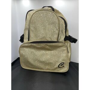 Gold Glitter Back Pack With C Star On‎ Front Full Size Adult